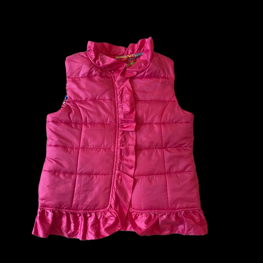 Lilly Pulitzer girls puffer vest XL